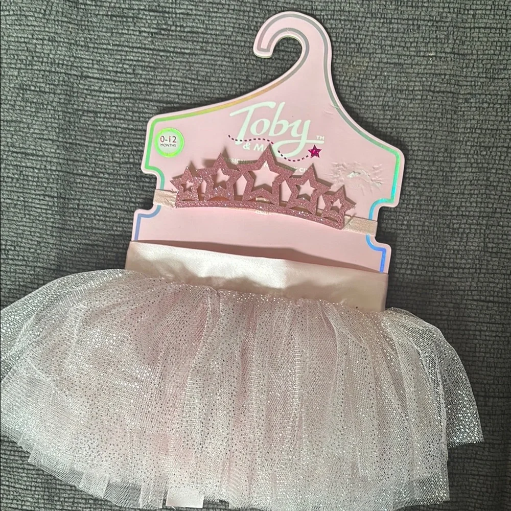 Kids Pink and Black Tutu Costume Set